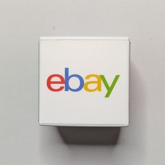 eBay Open 25 Microphone Flag. Square. Cube. Sign. Hand Held