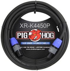 50ft PigHog NEUTRIK SpeakON/SpeakOn 2C/14AWG Pro-Audio Tour Grade Speaker Cable