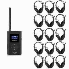 Retekess Tour Guide System Mic Transmitter 15Headset Headphone Receiver Teaching