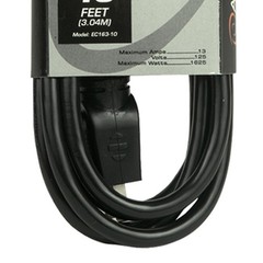Five American Audio EC-163-10 Black 10FT Extension Cords