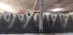 Near Perfect Gray 39x78x3 Self Adhesive Egg Crate Acoustic Foam Soundproofing