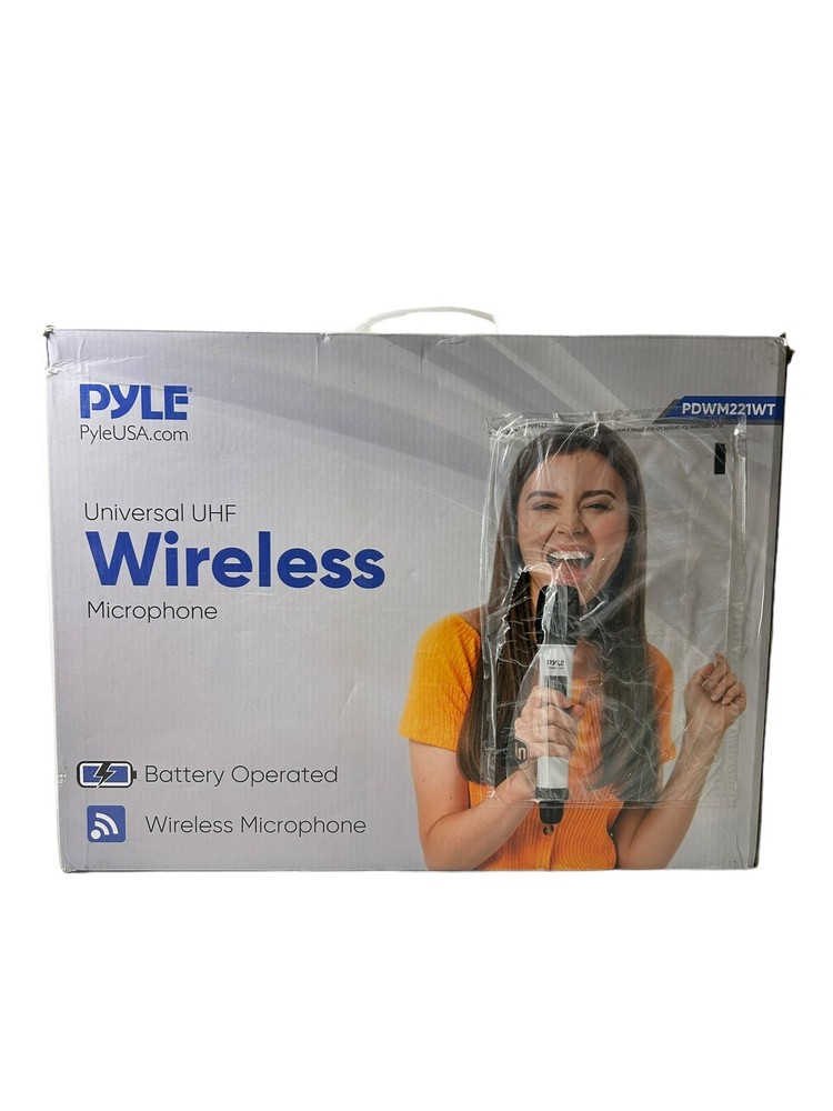 Pyle 4CH UHF Band Wireless Microphone Receiver System PDWM221WT