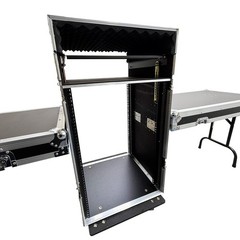 16U Shockproof Mixer DJ Aviation Case-Professional Rack Cabinet for Audio Equip.