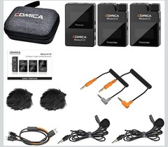 New COMICA BoomX-D2 Wireless Lavalier Microphone, See Description Below