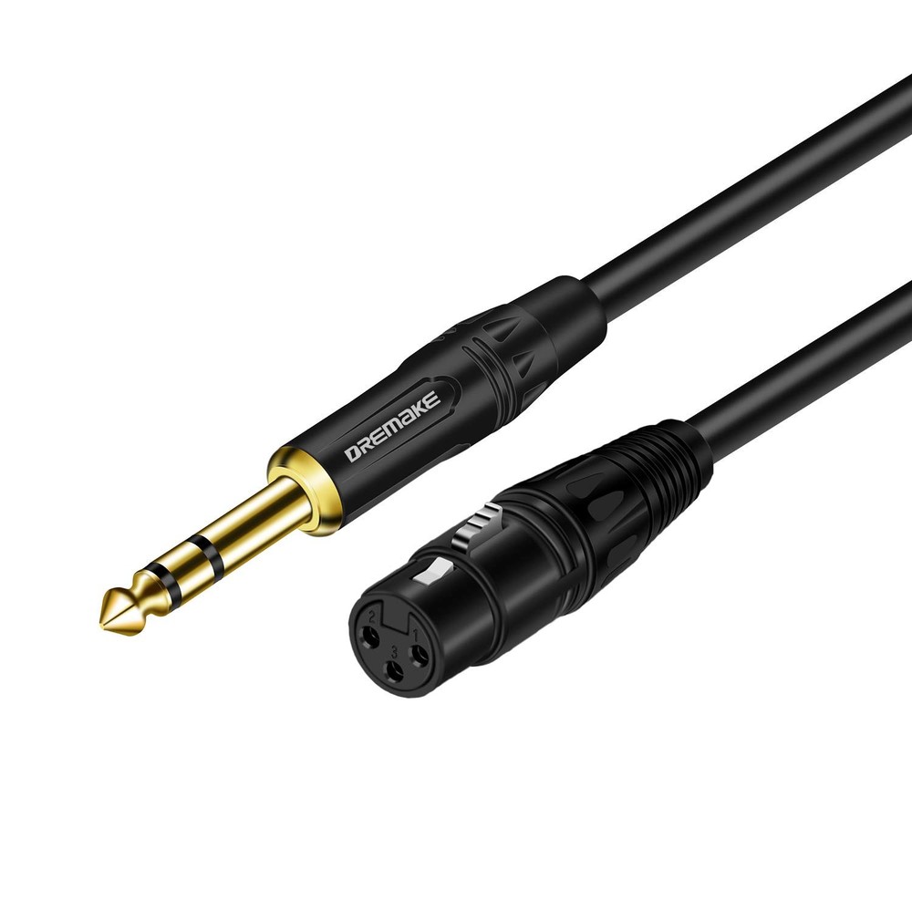 Balanced Cable 25 Foot TRS 6.35mm 1/4 Inch Male to XLR Female Mic Cable for A…
