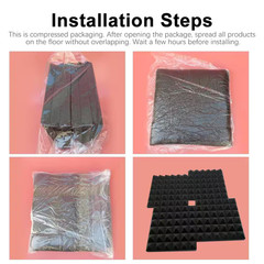 1 Ft. X 1 Ft. X 3 In. Sound Absorbing Panels Noise Absorbing Foam for Recording
