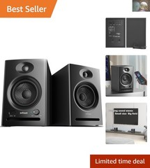 Compact C7 Bluetooth Studio Monitor Speakers – Perfect for Gaming & Home Theater
