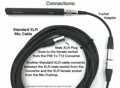 Microphone 48V to 12V T POWER CONVERTER Sennheiser MKH 416T 405T 406T 415T P48