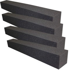 4 Pack 3″x 24″Acoustic Studio Soundproofing Foam Corner Bass Block for 2″ WEDGE