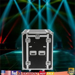 14U PA DJ Rack / Road Case Slant Mixer Top Rack with 2* DJ Table Tops 661.39lbs