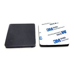 2″ Wide Square Rubber Stick on Feet 1/4″ Thick 3M Adhesive Backing Bumper Pads