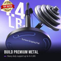 Desktop Microphone Stand, Heavy-Duty Metal Adjustable Table Mic Stand with 5/8″