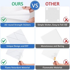 21 Pack Self-Adhesive Sound Proof Foam Panels for Walls, Acoustic Panels Sound A