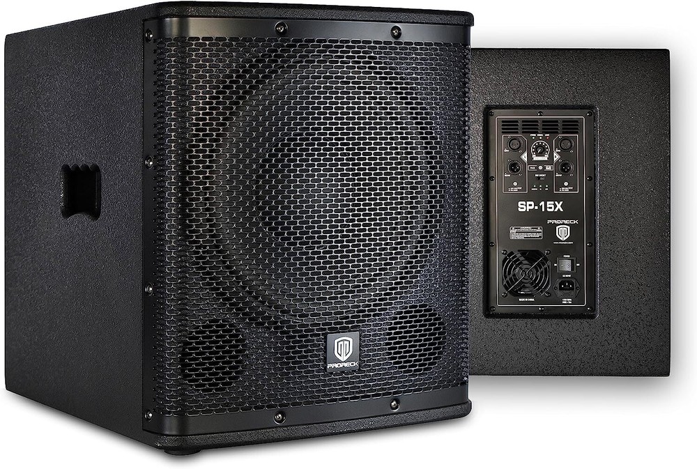 PRORECK SP-15X 15″ 2000W Active PA Subwoofer 460W RMS Class-D DSP