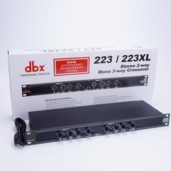 New DBX 223XL Stereo 2-Way/Mono 3-Way Crossover Rack Mountable Tested Working US