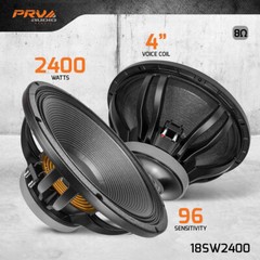 PRV Audio 18SW2400 Pro Audio 18″ Subwoofer 8 Ohm 2400 Watts