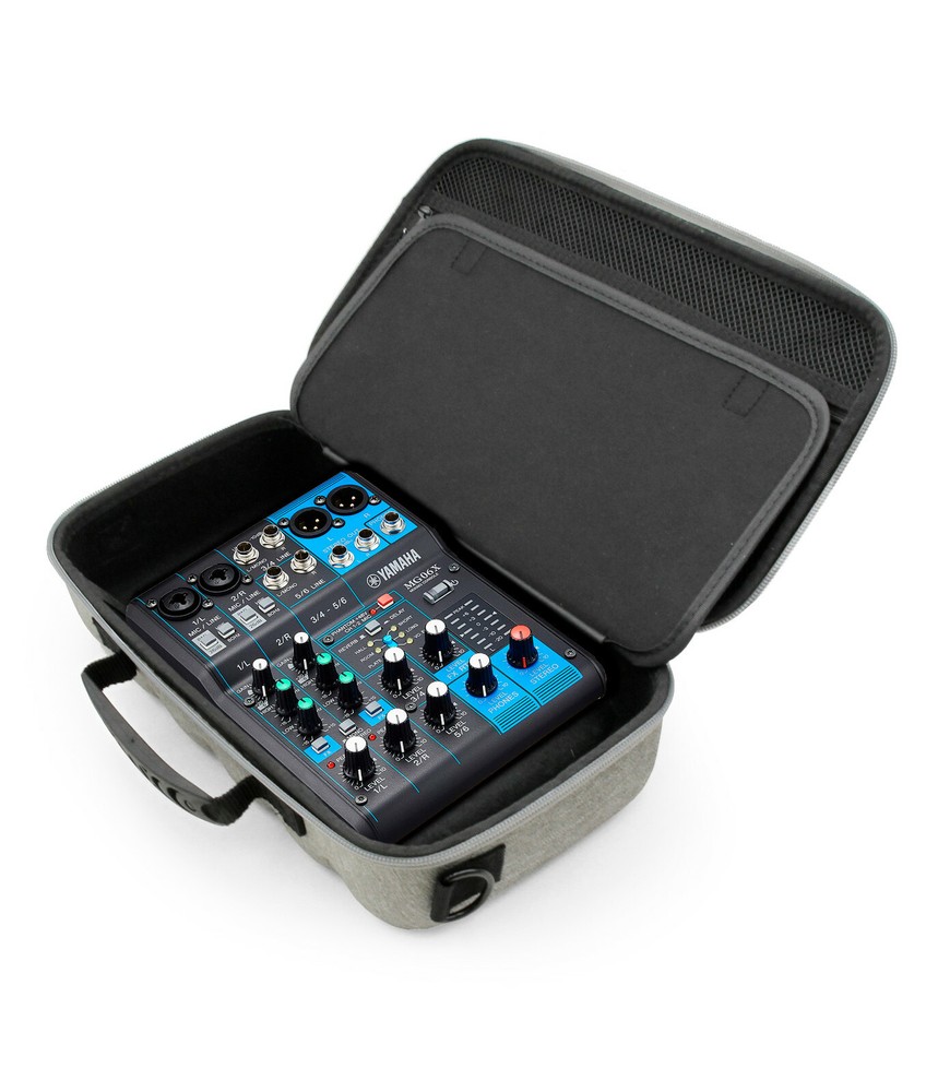 CM Gray Mixer Case fits Yamaha Mg06X Mg06 Audio Interface, Carry Case Only