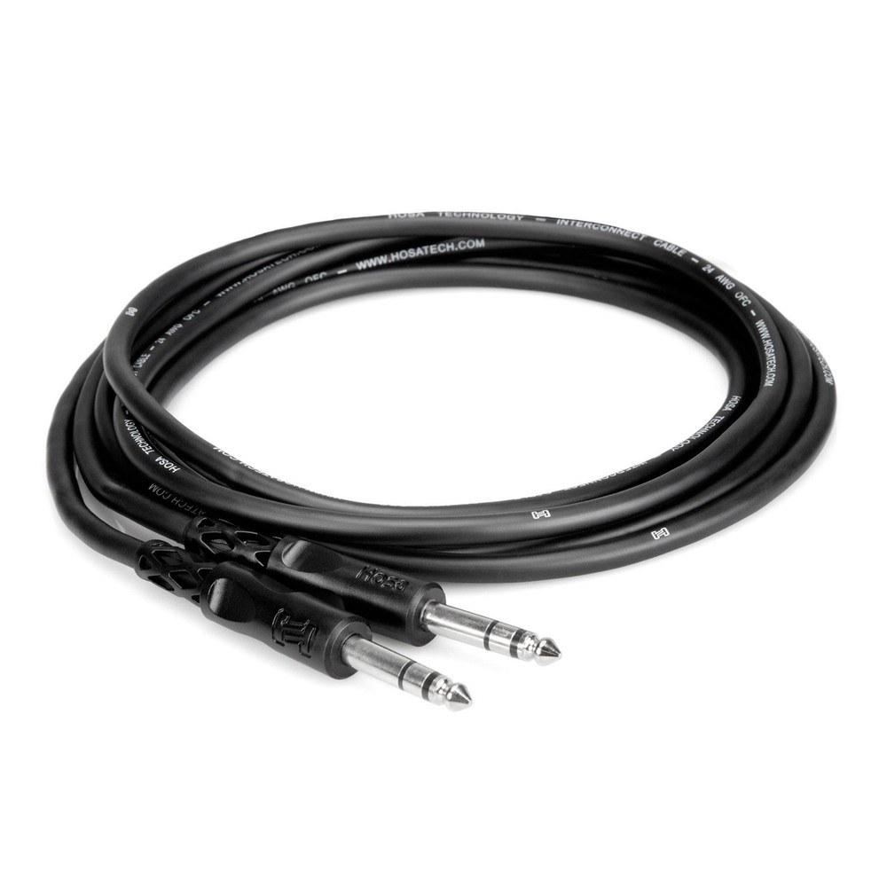 Hosa CSS-105 5-foot Balanced 1/4″ TRS Male to 1/4″ TRS Male Cable 5ft 5-feet
