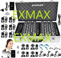 EXMAX ATG-100T 195MHz Wireless Tour Guide System for Travel，Church Translation