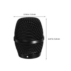 2 Pcs Microphone Mesh Grille Replacement Metal Cover For Performance Mic