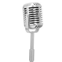 Retro Microphone Props Liftable Lightweight Fake Vintage Microphone