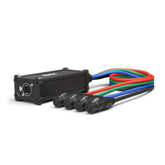 NEW 4 Channel 3 Pin Multi Network XLR Cable Breakout for Stage Sound Lightin