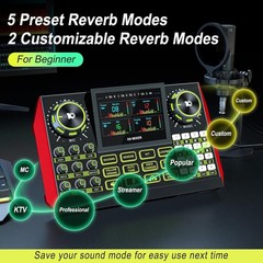 G9 Podcast Equipment Bundle with Audio Mixer for Streaming Singing, 3.5mm Con…