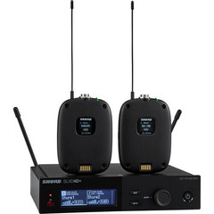 Shure SLXD14D+-G57 Dual Channel Digital Wireless Bodypack System Pro Audio