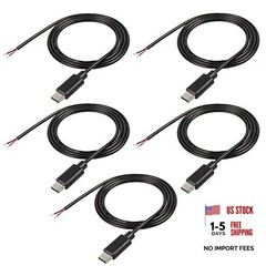 USB Type-C Pigtail Cable Extension Power Cable 22AWG 5V 3A USB-C Type C Male