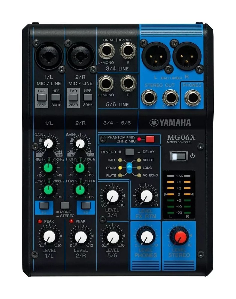 YAMAHA MG06X 6Ch Mixing Console Analog Mixer Japan New