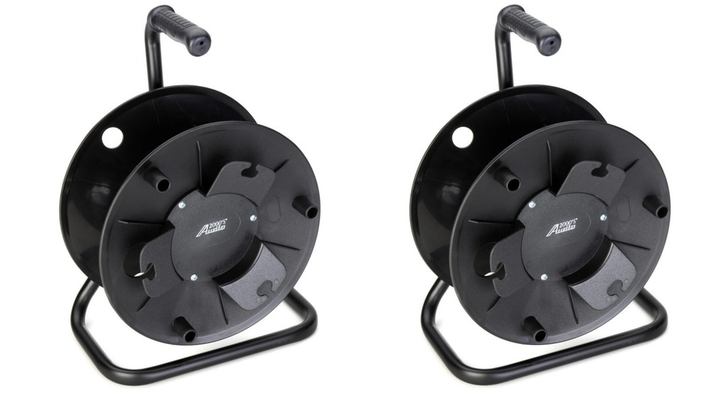 2 Pack Black Cable Reel Capacity 330′ of 6mm cable 2716Bx2 Brand New