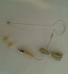 Earset Headset Microphone Tan for Shure Wireless Systems BLX SLX GLXD PG TA4F
