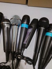Lot of 10 Used Dynamic Wired Microphones – Various Brands & Models
