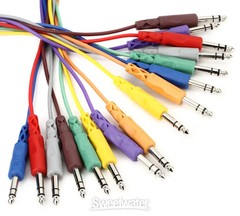 Hosa CSS-845 1/4″ TRS Male Patch Cable 8-pack – 1.5′ (Various Colors)