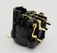 5pcs Black XLR Female Jack Chassis Gold 3Pin PCB Socket