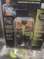 SoundTech LightSnake STUSBXLR10 Luminescent Cord Microphone to USB Cable 10 ft