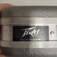 Vintage Peavey Microphone Hard Shell Protective Case Only Gray W/ Foam No Key