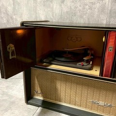 Vintage Toshiba Fs-4500 Vacuum Tube Radio Large Showa Retro Antique Am/fm