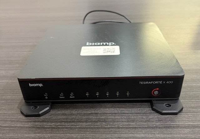 Biamp TesiraFORTÉ X 400 Meeting Room DSP with AC Adapter Mounting Bracket