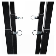 (1) Rockville Black Adjustable Totem Stand For Behringer MPA200BT 8″ Speaker
