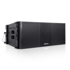 Sound Town ZETHUS 4x Dual 10″ Powered Line Array Speaker Set & Frame ZS-210BPWX4