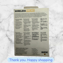 Rode Micro 20Hz – 20kHz Wireless Microphone 0927-3037-02-13 NEW SHIPPING