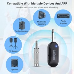 Wireless Microphone Headset Double Professional: Cordless Mic Head for People…