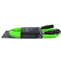 Clutch 10′ Green Sure-Fit XLR Female to XLR Male Microphone / Speaker Cable