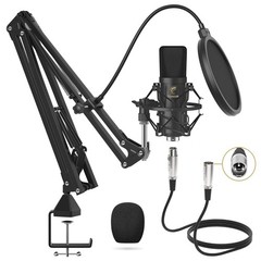 TONOR XLR Condenser Microphone Studio Kit with Boom Arm