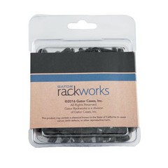 Gator Rackworks Standard Size Rack Screws, 25 Pack 25 Pack, Black