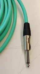 Reference Tool Cable Jack Male Straight 3 mt Water Green Made in Italy