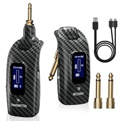 2.4GHz Wireless Guitar System Transmitter Receiver for Electric Guitar Bass 50M