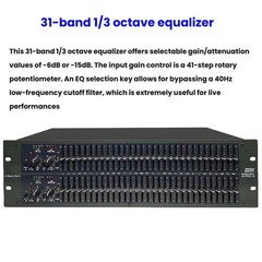 2231 Equalizer Anti-Feedback Audio Performance Stage Conference Effects Processo