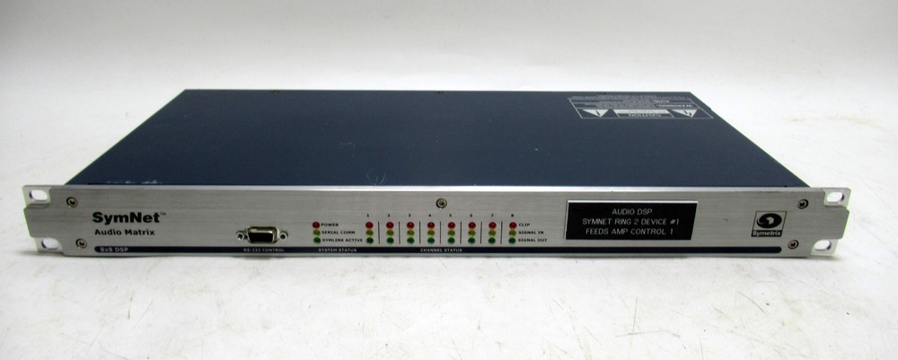 Symnet Symetrix Express 8X8 Cobra Digital Signal Processor for PARTS or REPAIR!